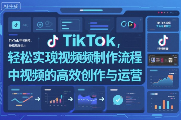 TikTok中视频制做流程，轻松实现Tk中视频的高效创作与运营-驿想项目网