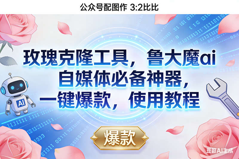 (16847期)玫瑰克隆神器,鲁大魔ai,自媒体必备,一键爆款工具,详细介绍,和使用教程-驿想项目网