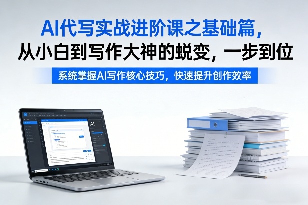 AI代写实战进阶课之基础篇，从小白到写作大神的蜕变，一步到位【揭秘】-驿想项目网