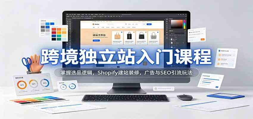跨境独立站入门课程:掌握选品逻辑,Shopify建站装修,广告与SEO引流玩法-驿想项目网