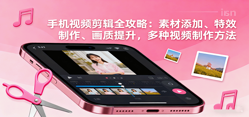 手机视频剪辑全攻略:素材添加、特效制作、画质提升,多种视频制作方法-驿想项目网