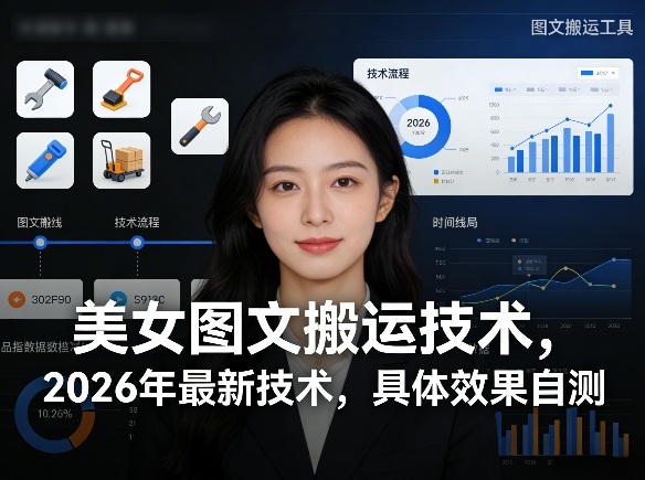 美女图文搬运技术，2026年最新技术，具体效果自测-驿想项目网