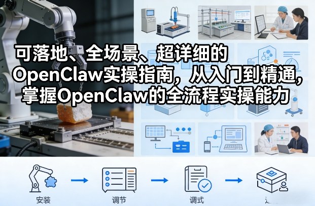 可落地、全场景、超详细的OpenClaw实操指南，从入门到精通，掌握OpenClaw的全流程实操能力-驿想项目网