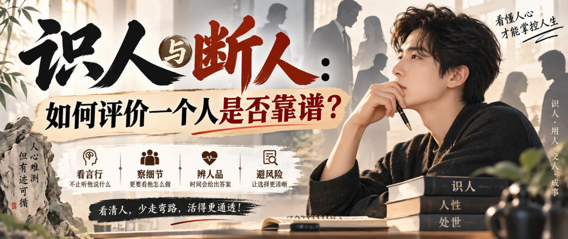 付费文章:识人与断人:如何评价一个人是否靠谱?-驿想项目网