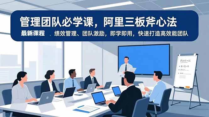 （16929期）管理团队必学课，阿里三板斧心法、绩效管理、团队激励，即学即用，快速打造高效能团队-驿想项目网