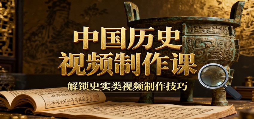 中国历史视频制作课：疆域地图集+参考文案+练习素材，解锁史实类视频制作技巧-驿想项目网
