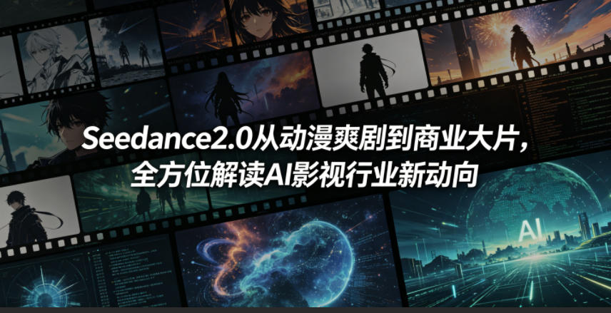 Seedance2.0从动漫爽剧到商业大片，全方位解读AI影视行业新动向-驿想项目网